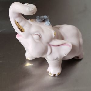 Vintage porcelain pink elephant